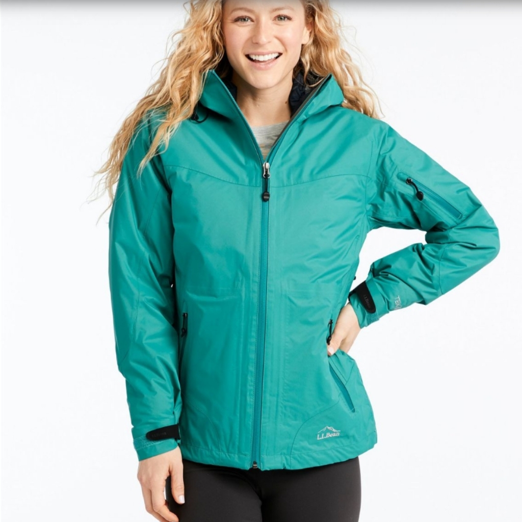 L.L.Bean Weather Challenger 3-In-1 Jacket Size Xs Green Blue